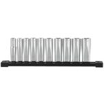 MILWAUKEE 3/8 CHROME DEEP SOCKET SET - 10 PC METRIC